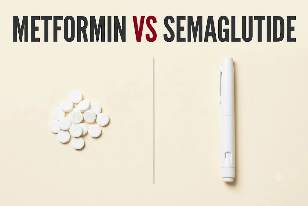 Comparison of metformin and semaglutide for weight and blood sugar